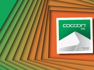 Graphic advertising Anatalis' cocoon silk