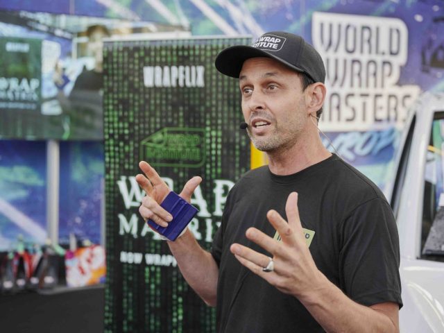 Wrapping expert Justin Pate is one of the judges for the event