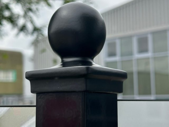 Finials are available in a range of colours with custom powder coating