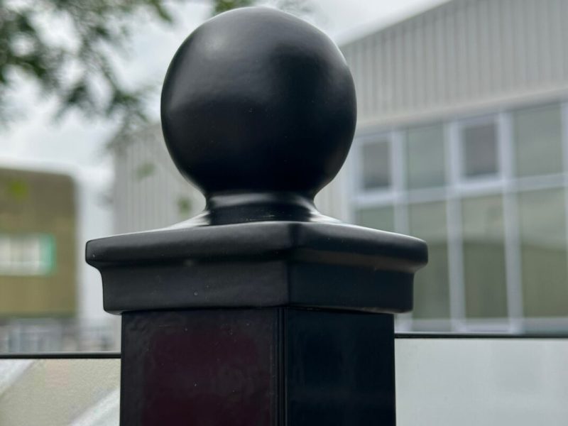 Finials are available in a range of colours with custom powder coating