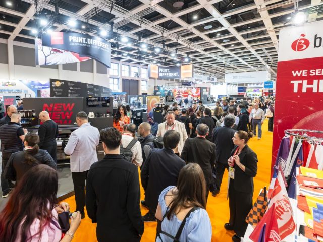 FESPA launches Corrugated event - image shows trade show hall