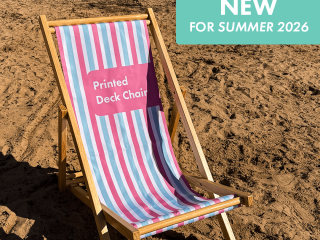 Very Displays has added a number of new promotional items to its portfolio including a branded deck chair