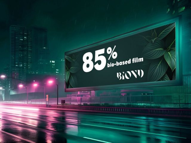 BIOND combines sustainability and performance, providing a cost-effective, eco-friendly choice for outdoor advertising applications.