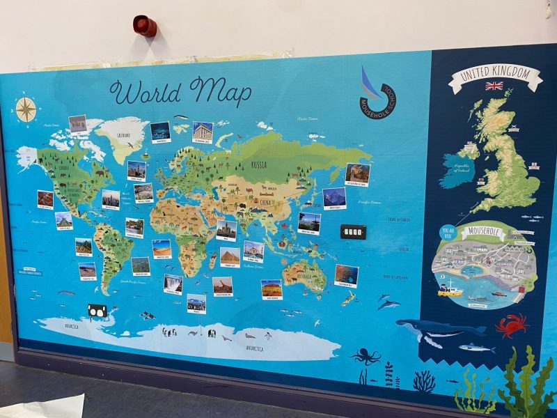 Cornwall-based wide-format printing specialist Print 2 Media used Drytac Polar Grip to produce a series of eye-catching and educational wall graphics for Mousehole School.