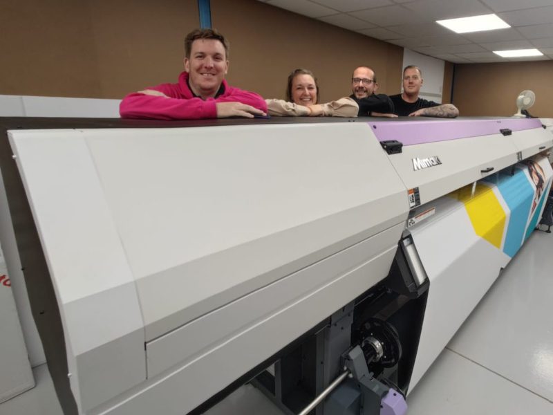 L-R: Chris Norman, Founder and CEO; Sarah Hamilton, Operations Director; Nick Hamilton, Scenic Manager; Dan Knott, Head of Print.