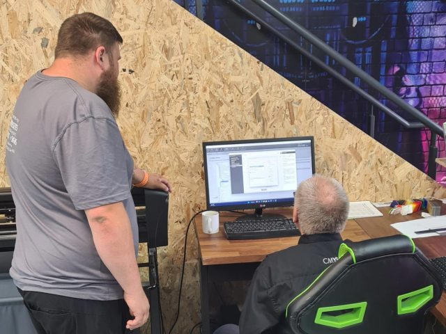 "HP Latex R1000 PLUS printer calibrated for PVC-free Kavalan eco materials by CMYUK's Rob Cawston