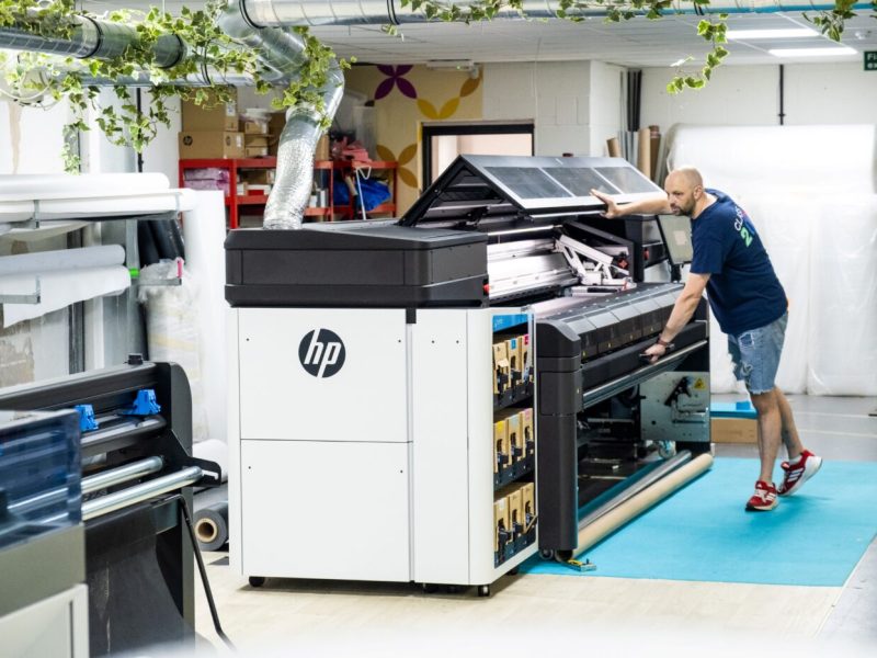 The new HP Latex FS50W in place at DRPG