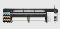 This advanced industrial printer delivers high volume commercial production using water based latex inks.