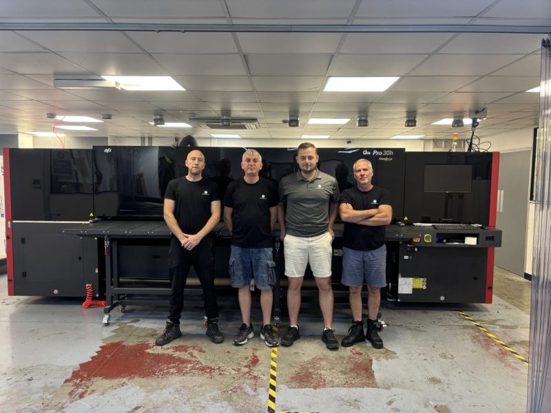 Keith Donohoe, graphics manager;  Greg Whyte, production manager;  Adam White, sales manager;  Jason hunt, director of Signcraft