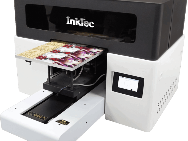 The compact UV3040 Desktop Flatbed Printer from Inktec will be on display at Printwear and Promotion Live! in February 20206