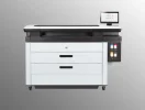 The HP PageWide XL 8200 printer delivers rapid technical documents and commercial posters.