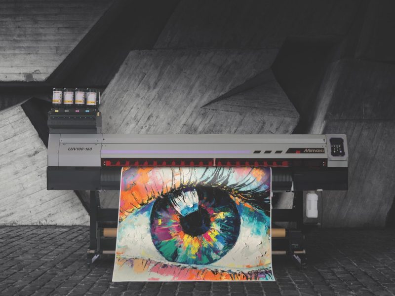 The Mimaki UJV 100-160 UV LED printer offers a resolution of up to 1200dpi