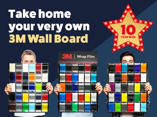 Vehicle wrap Colour boards that can be won in William Smith competition