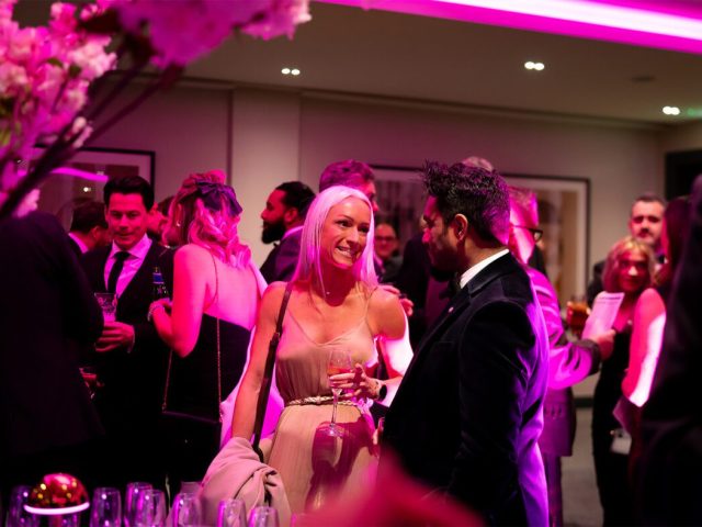 Attendees at Recognising Excellence can network and enjoy a champagne reception before the Gala Dinner and Awards begin