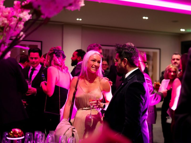 Attendees at Recognising Excellence can network and enjoy a champagne reception before the Gala Dinner and Awards begin