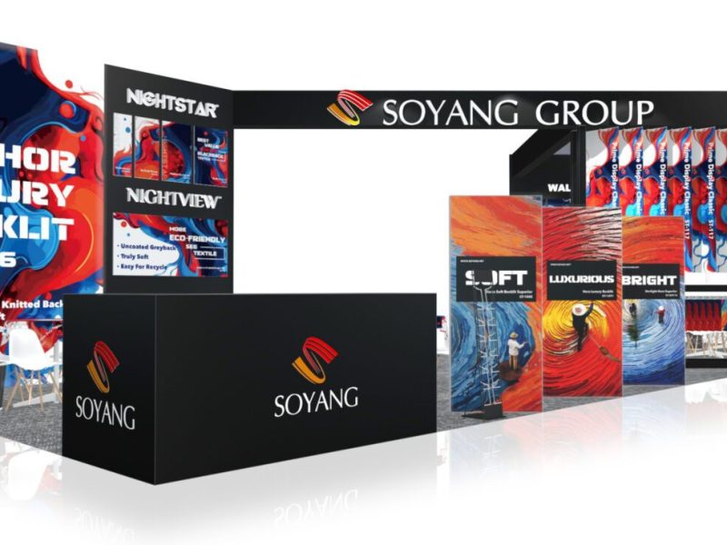 Soyang can be found at Stand E100 in Hall 3 at FESPA Global Print Expo 2026