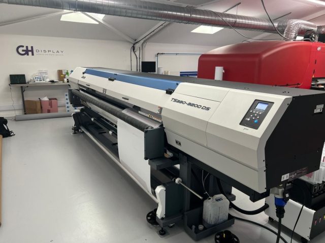 the Mimaki TS330-3200DS printer at GH Display