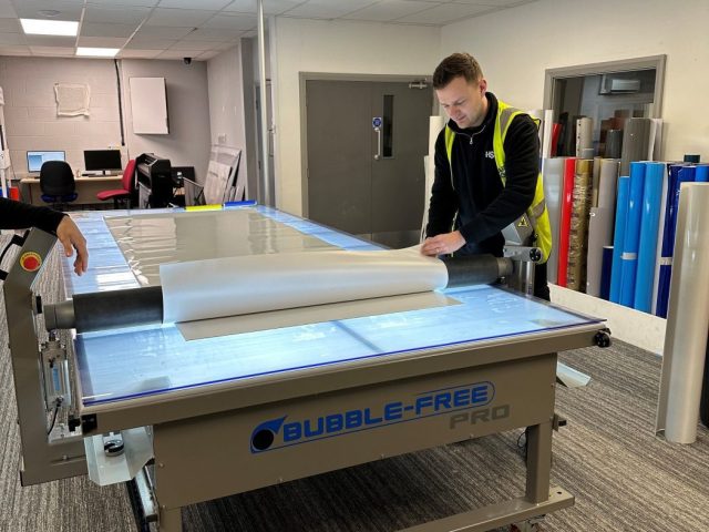 Hardy Signs install Soyang Bubble-Free Pro 2