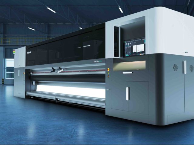 Among the many solutions on display is a brand-new Fujifilm Acuity Ultra R2 5m-wide printer