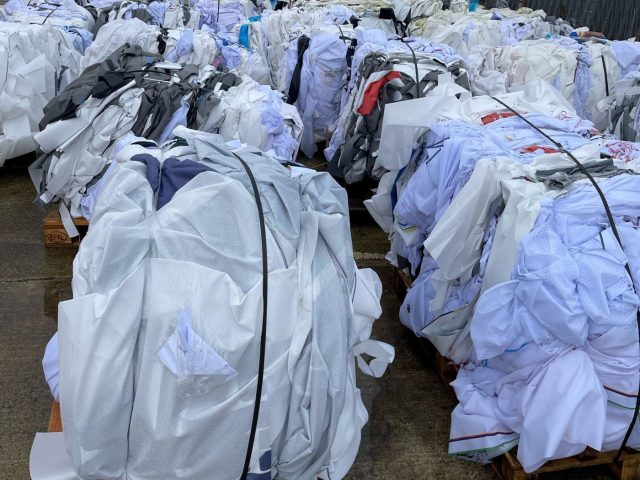 Reconomy: Soyang textile bales in yard