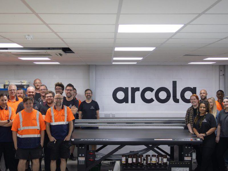 The Arcola team is seeing improvements in quality from the new Mimaki JFX200-2513