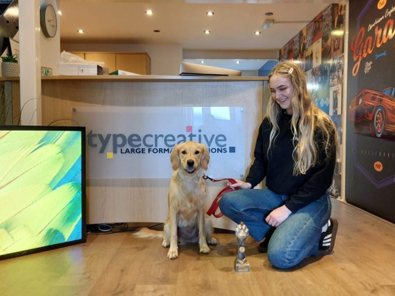 The Winner of Pets in Print 2024 - Juno from Type Creative