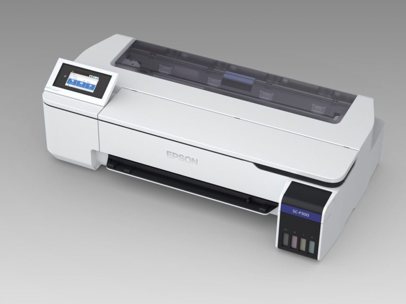 the Epson SureColor SC-F500 desk top dye sub printer