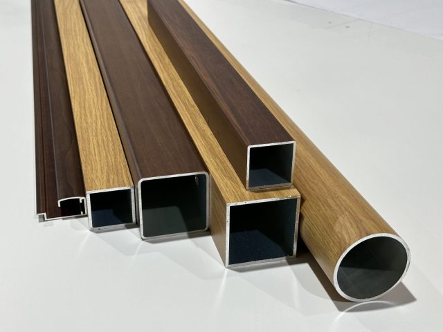 Wood grain aluminium and special texture coatings open up exciting design possibilities for signage and architectural projects