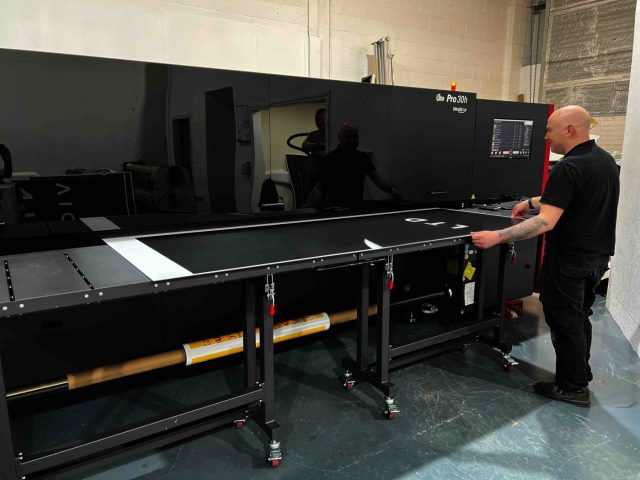The EFI VUTEk Pro 30h will be used for producing SEG work and rigid graphics