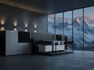 Durst P5 SMP hybrid Super Multi-Pass printer designed for high-volume board and roll production