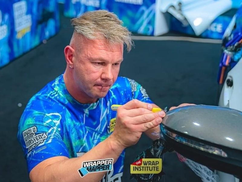 Mike Szwacki, who is a Wrap Institute certified trainer and vehicle wrap training manager at William Smith Group 1832, will be competing at WrapFest this April, before heading to FESPA in Munich to defend his European title.