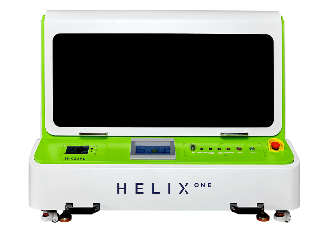 he Helix ONE benchtop cylindrical printer,