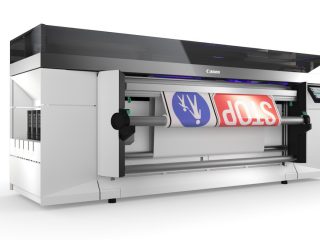 The Colorado M-Traffic signage printer, based on Canon’s successful Colorado M-series 1.6m roll-to-roll printer.