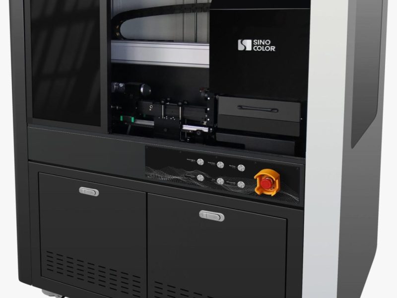 The SinoColor URP-3015 Series UV Rotary Printer, available in the UK through CPS