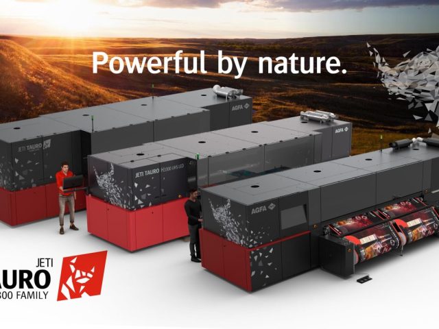 The Agfa Jeti Tauro H3300 family of hybrid super wide format printers